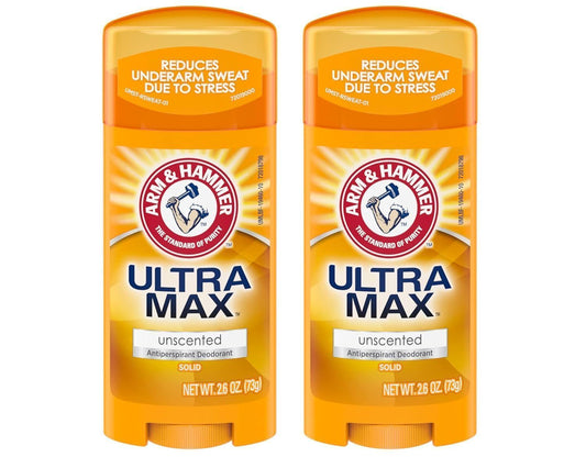 Arm & Hammer Ultra Max Antiperspirant Deodorant Sticks Fresh Scent, 2x28g - Makkah Pharmacy