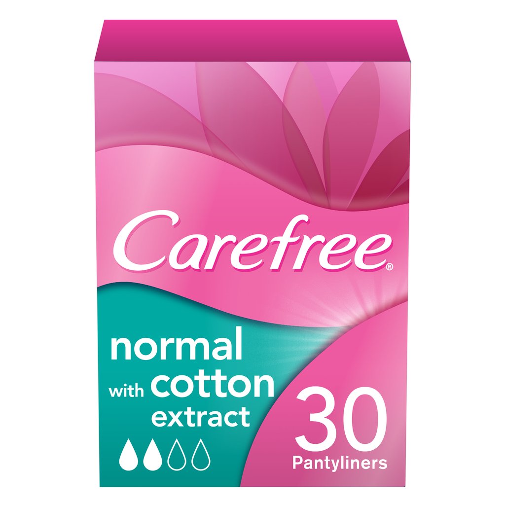 Carefree Cotton Feel Single Wrapped Pantyliners 30S
