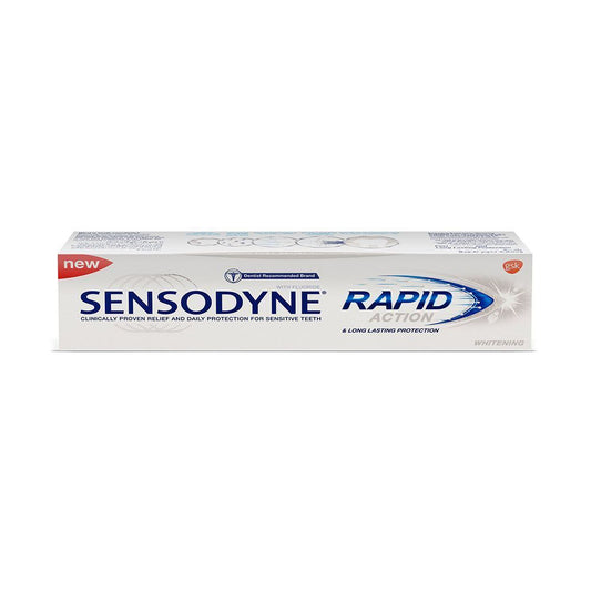 Sensodyne Rapid Action Whitening Toothpaste, 75ml - Makkah Pharmacy