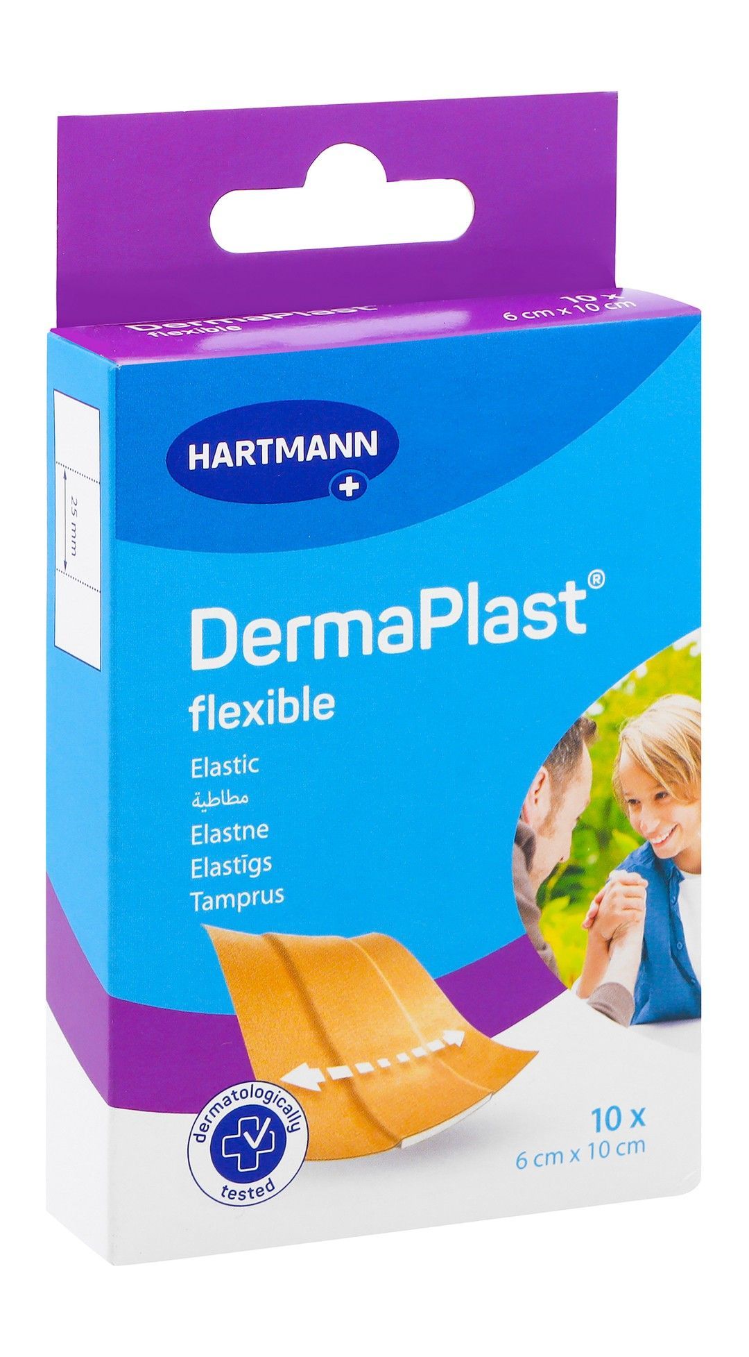 Hartmann Dermaplast Flexible Elastic Plasters (6x10cm), 10 Pieces - Makkah Pharmacy
