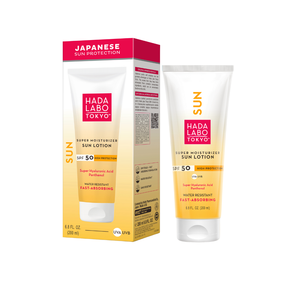 Hada Labo Tokyo Super Moisturizing Sun Lotion SPF50+ Fast Absorbing 200ml