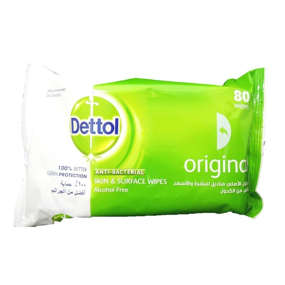 Dettol Anti-Bacterial Wipes 80S