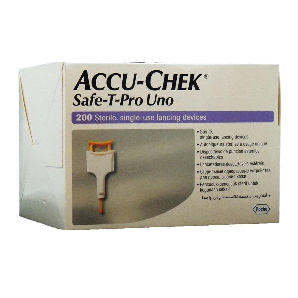 Accu-Chek Safe-T-Pro Uno Lancets 200'S