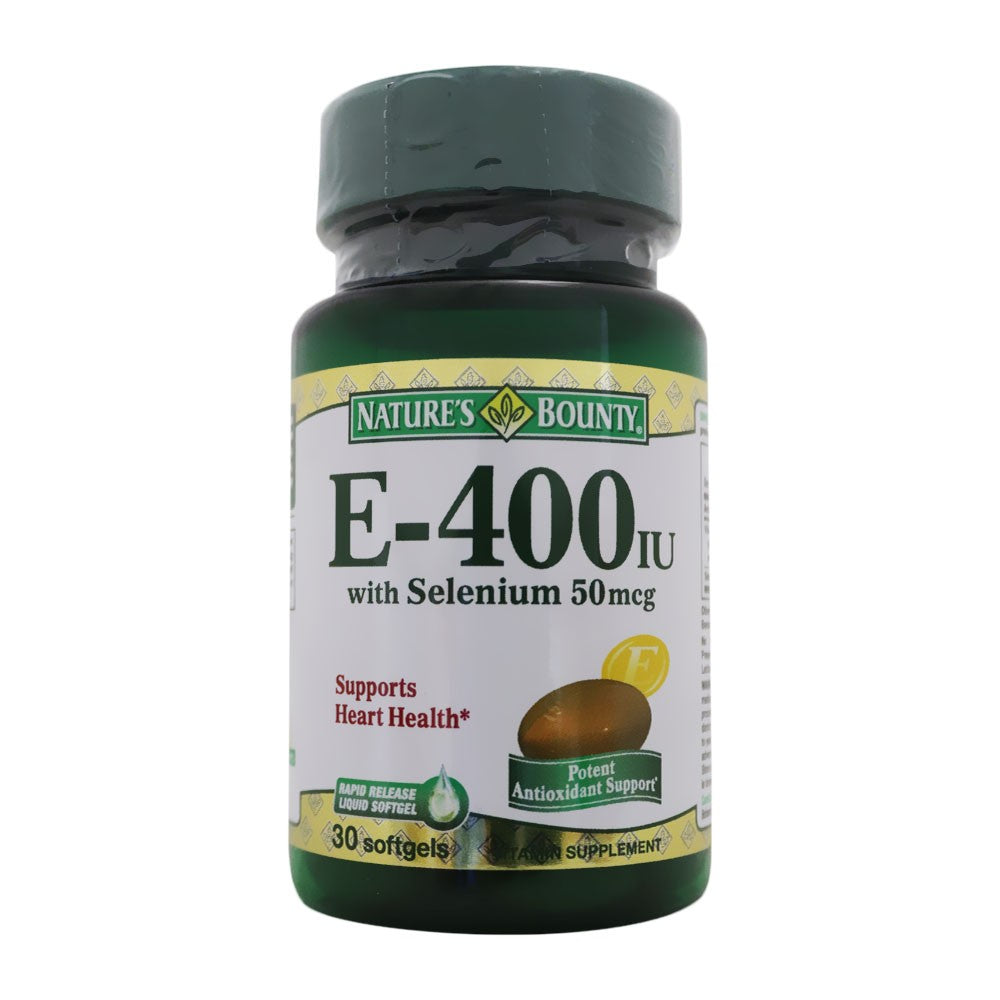 Nature'S Bounty E-400Iu With Selenium 50 Mcg Softgels 30'S