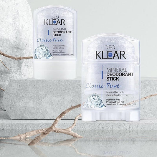 Deo Klear Classic Pure Mineral Deodorant Stick, 70g - Makkah Pharmacy