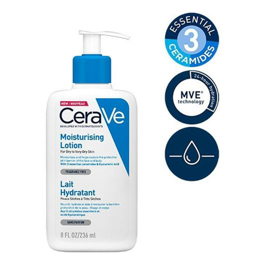 CeraVe Moisturizing Lotion for Normal to Dry Skin with Hyaluronic Acid, 236ml - Makkah Pharmacy