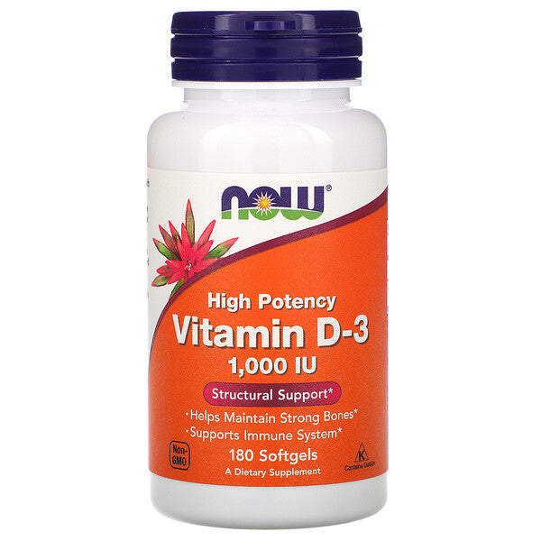 Now Vit D3 1000 Iu 180'S