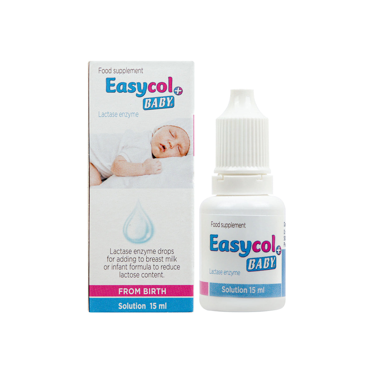 Easycol Plus Baby Lactase Enzyme Liquid Supplement Drops, 15ml