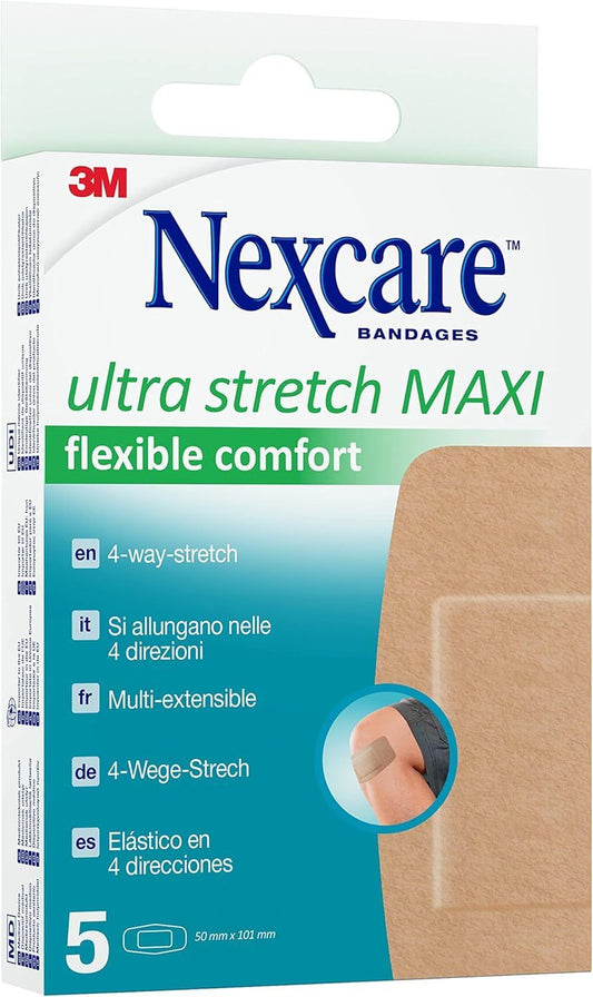 Nexcare Ultra Stretch Maxi Plasters, 10 Pieces - Makkah Pharmacy