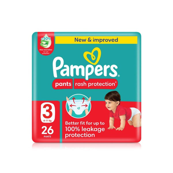 Pampers Rash Protection Pants Size 3 x 26