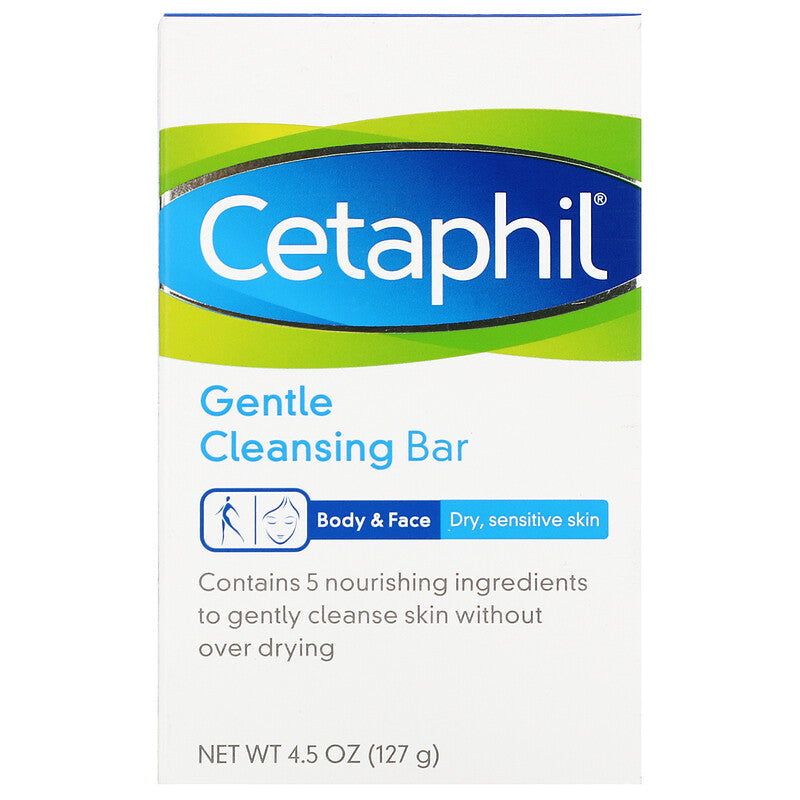 Cetaphil, Gentle Cleansing Bar, 4.5 Oz (127 G)
