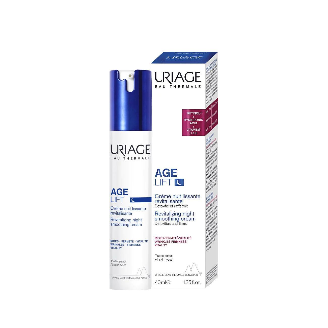 Uriage Age Lift Revitalizing Smoothing Night Cream, 40ml - Makkah Pharmacy