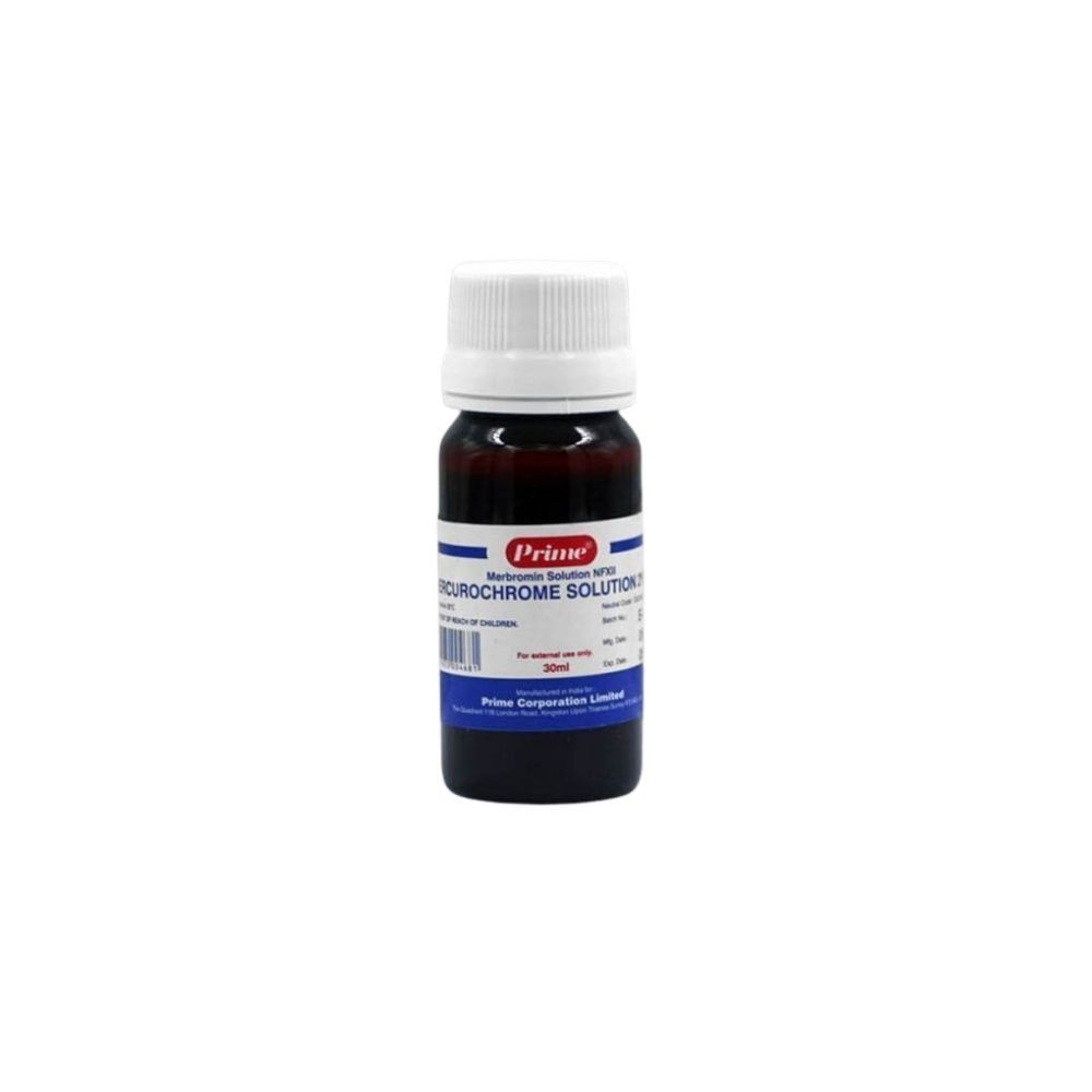 Prime Mercurochrome Solution 30ml - Makkah Pharmacy