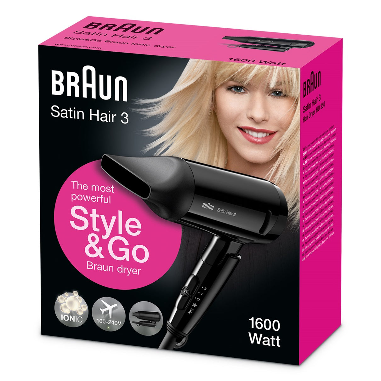 BRAUN HD 350 HAIR DRYER 7538 - Makkah Pharmacy