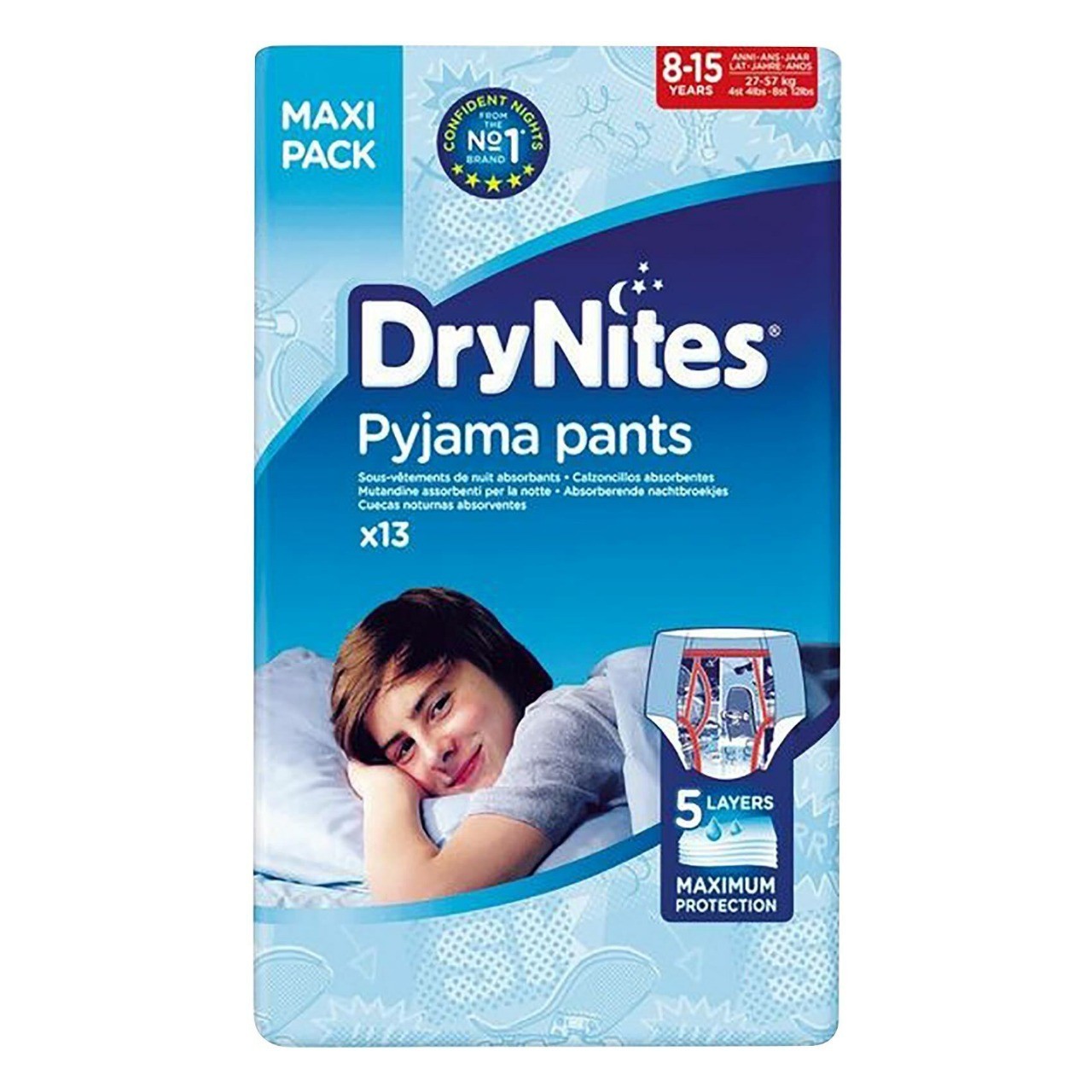 Drynites Pyjama Pants 8-15Y Boy 13 Bed Wetting Pant