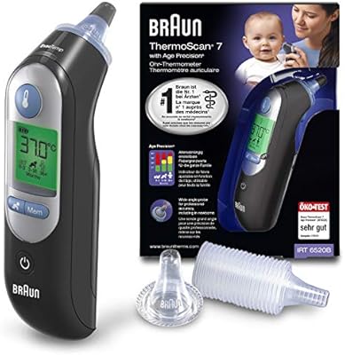 Braun IRT Black 6520 Ear ThermoScan 7, Age Precision