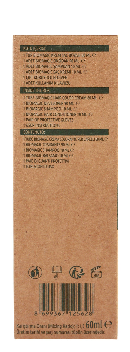 BioMagic Organic Hair Color Cream with Keratin & Argan Oil Natural Golden Blonde 7.03, 1 Pack - Makkah Pharmacy