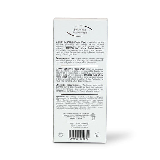 Maxon Soft White Facial Gel Wash, 150ml - Makkah Pharmacy