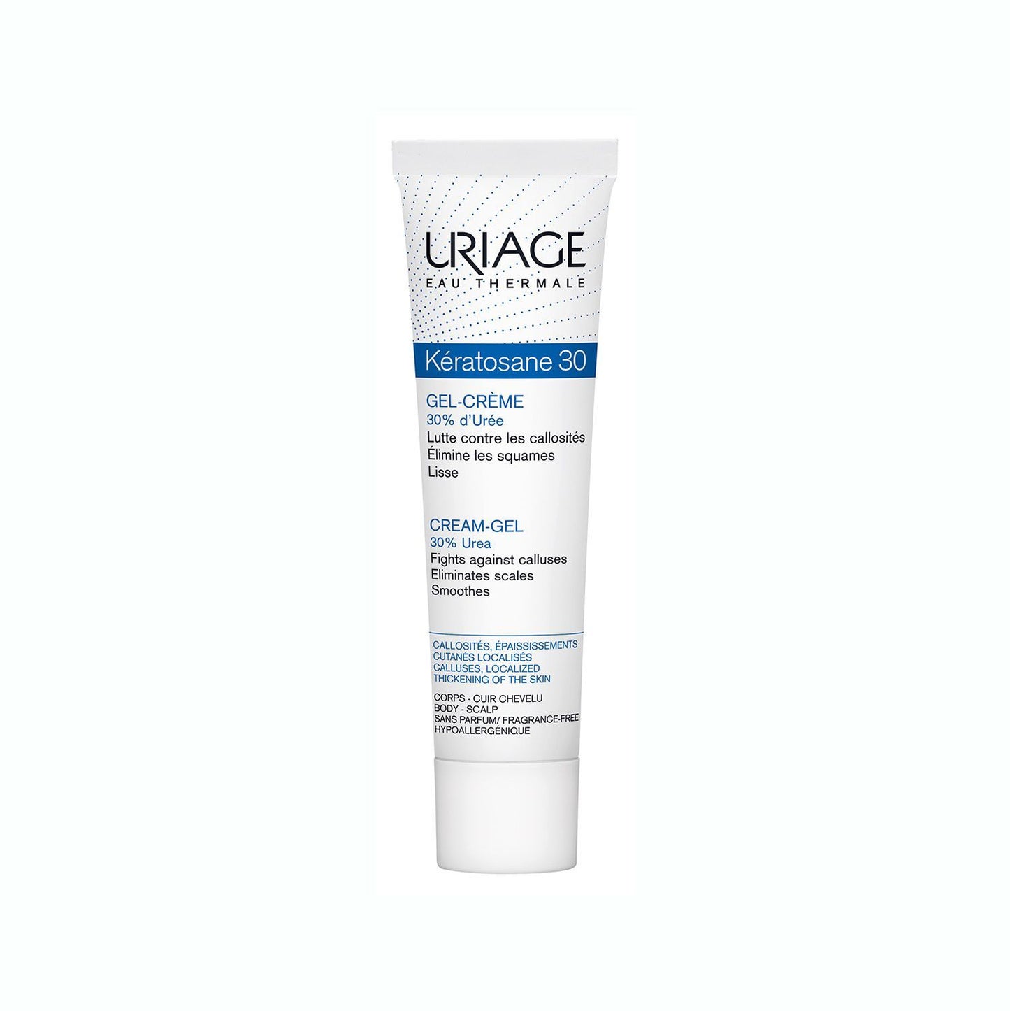 Uriage Keratosane 30 Hypoallergenic Cream Gel for Callused Skin - fragrance free - Makkah Pharmacy