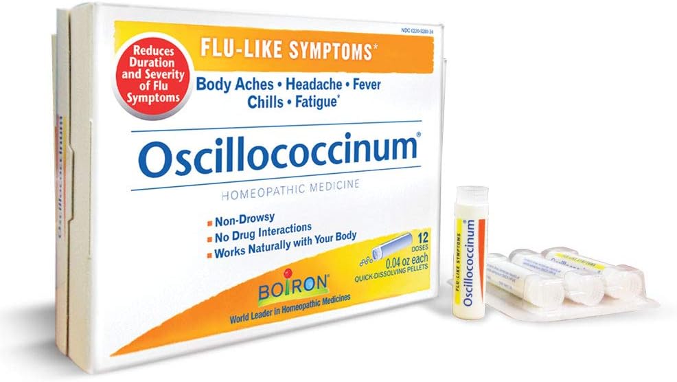 Boiron Oscillococcinum 12 Doses Homeopathic Medicine For Flu-Like Symptoms