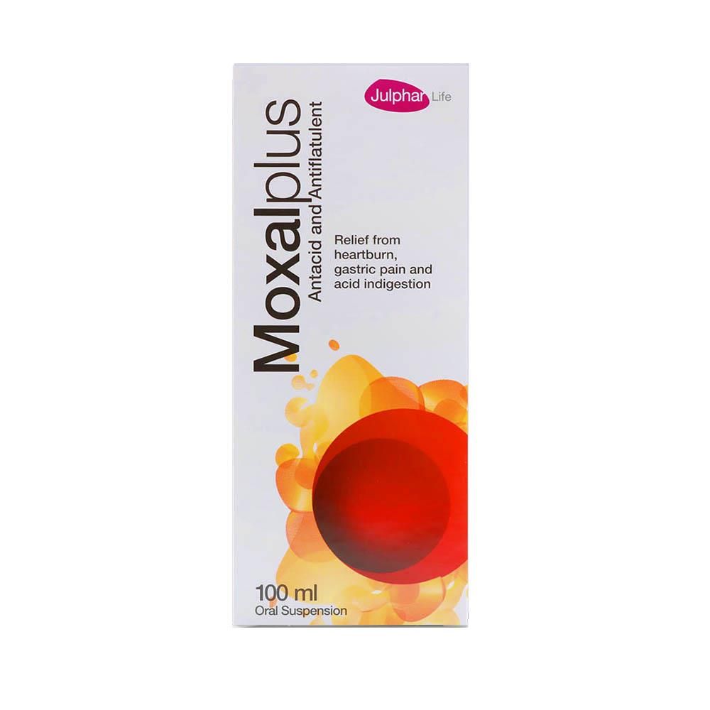 Moxalplus Antacid & Antiflatulent Oral Suspension, 100ml - Makkah Pharmacy