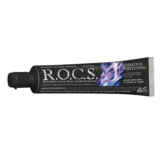 ROCS Sensation Whitening Black Edition Toothpaste 60ml - Makkah Pharmacy