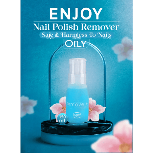 Enjoy Nail Polish Remover - Blue, 150ml - Makkah Pharmacy