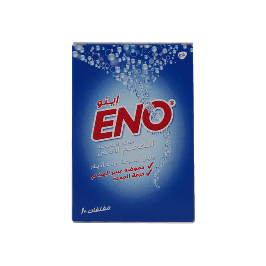 Eno Fruit Salt Antacid Regular Flavour 10 Sachets - Makkah Pharmacy