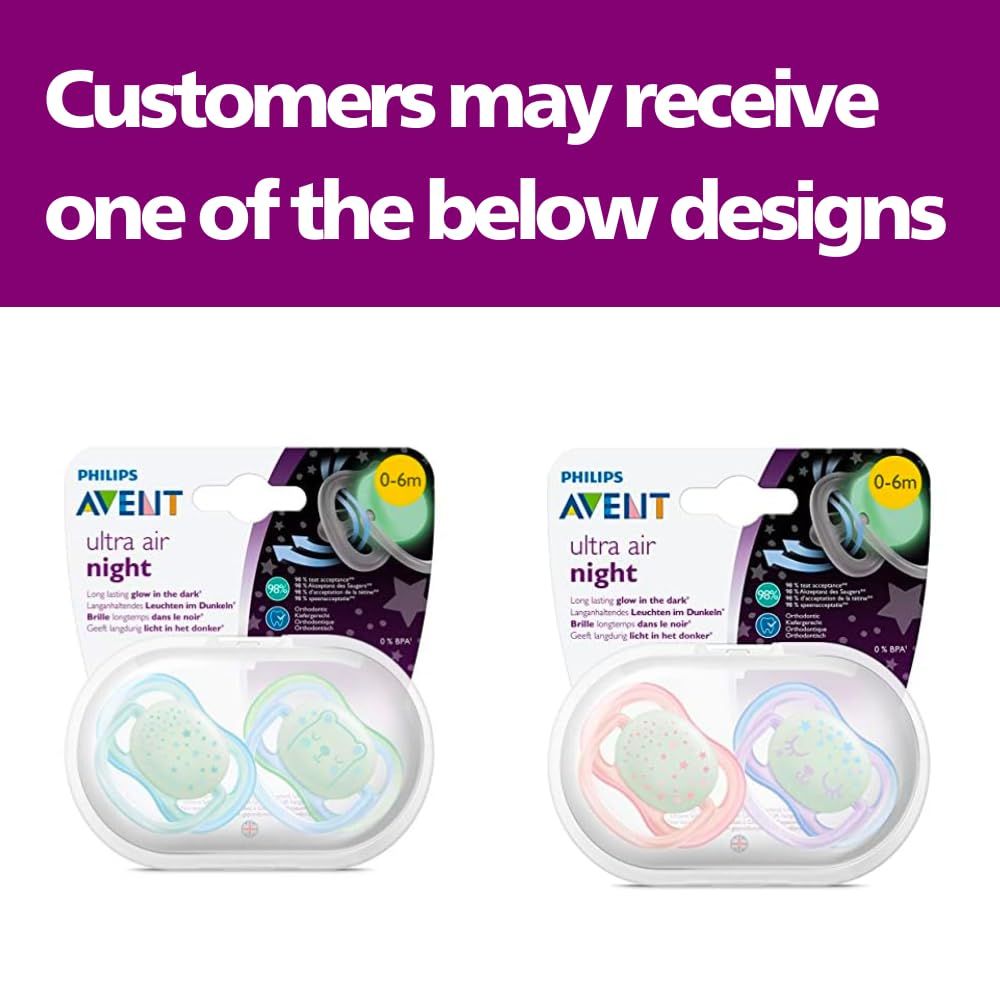 Philips Avent Ultra Air Night Time Boy Them Pacifier, 0-6m - Makkah Pharmacy