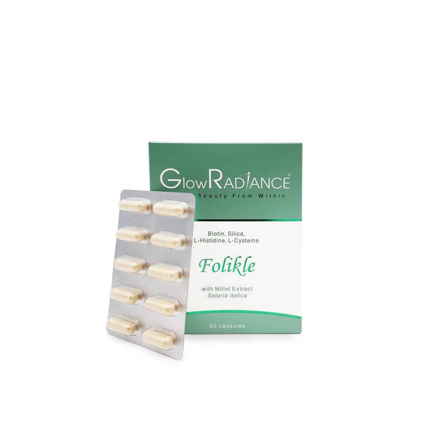 Glow Radiance Folikle Capsules 60 Pieces - Makkah Pharmacy