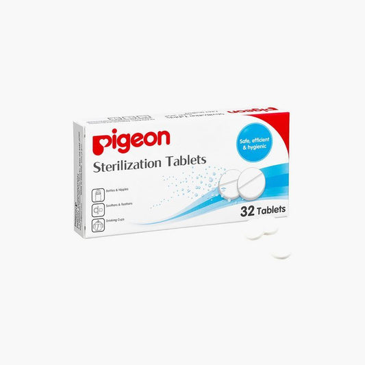 Pigeon Baby Bottle Sterilizing Tablets, 32 Tablets