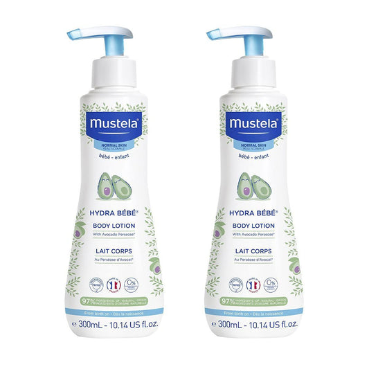 Mustela Hydra Bebe Mois Body Lotion, 2x300ml - Makkah Pharmacy