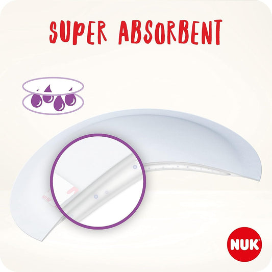 Nuk Ultra Dry Comfort Liquid Retaining Breast Pads 24 Pieces - Makkah Pharmacy