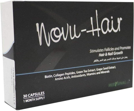 Novu-Hair Capsules, 30 Capsules - Makkah Pharmacy