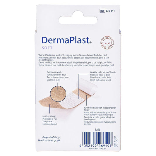 Dermaplast Soft Bandages, 20 Pieces - Makkah Pharmacy