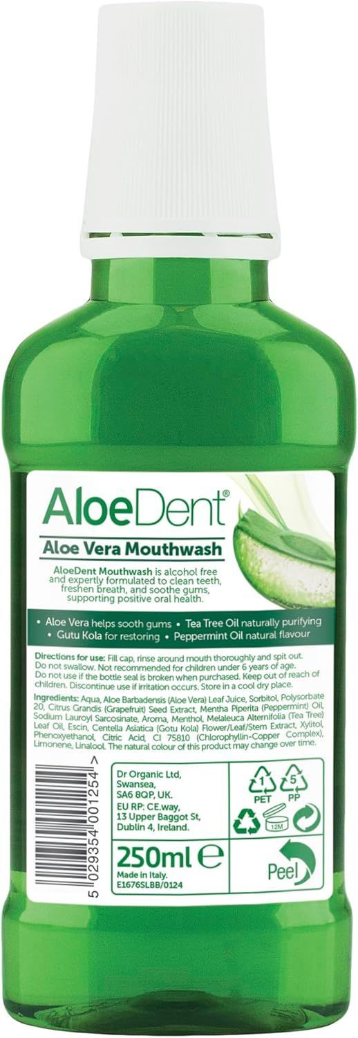 Optima Aloedent Triple Action Aloe Vera Mouthwash 250 ML - Makkah Pharmacy