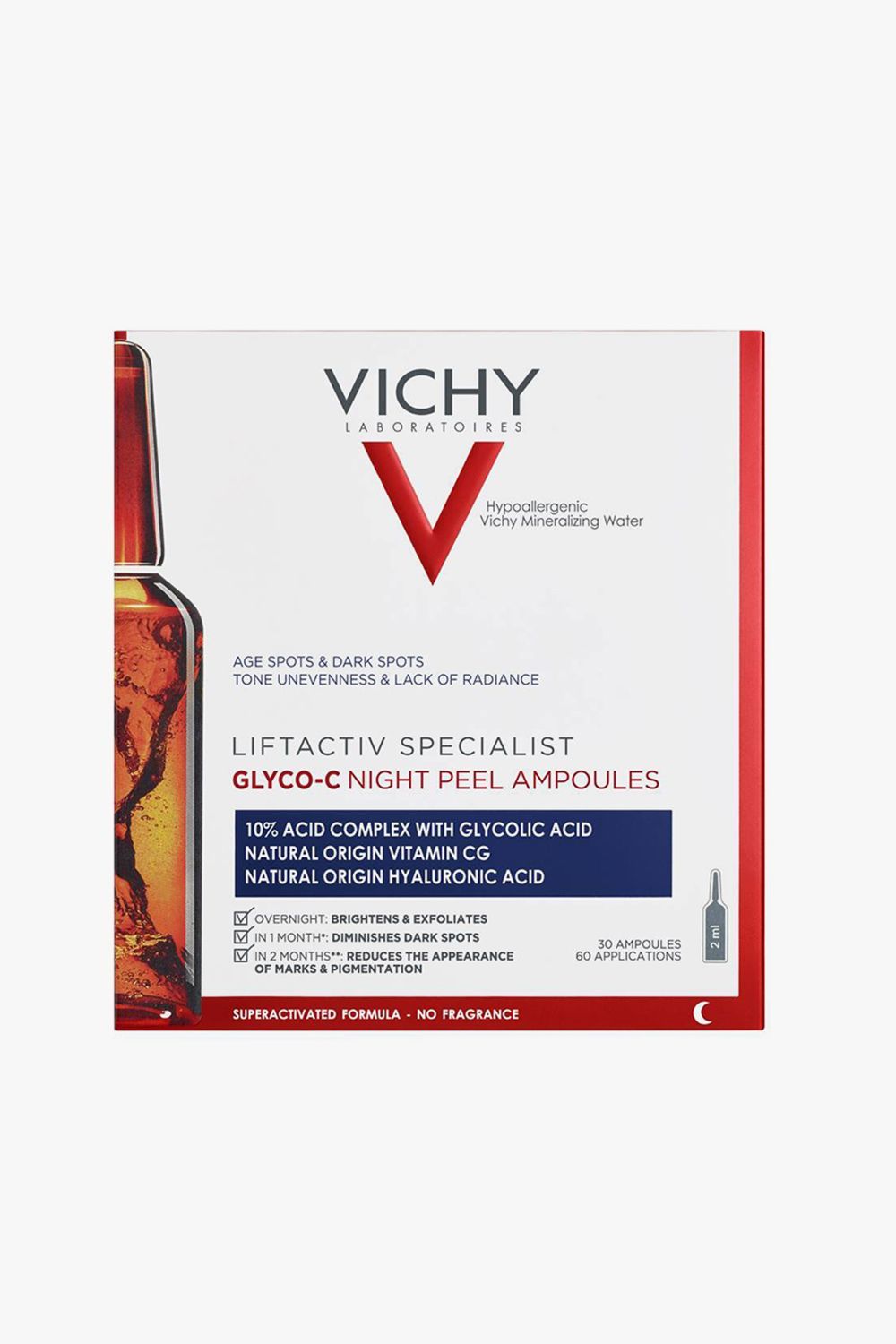 Vichy Liftactive Specalist Glyco-C Night Peel Ampoules 2 ml x 30 - Makkah Pharmacy