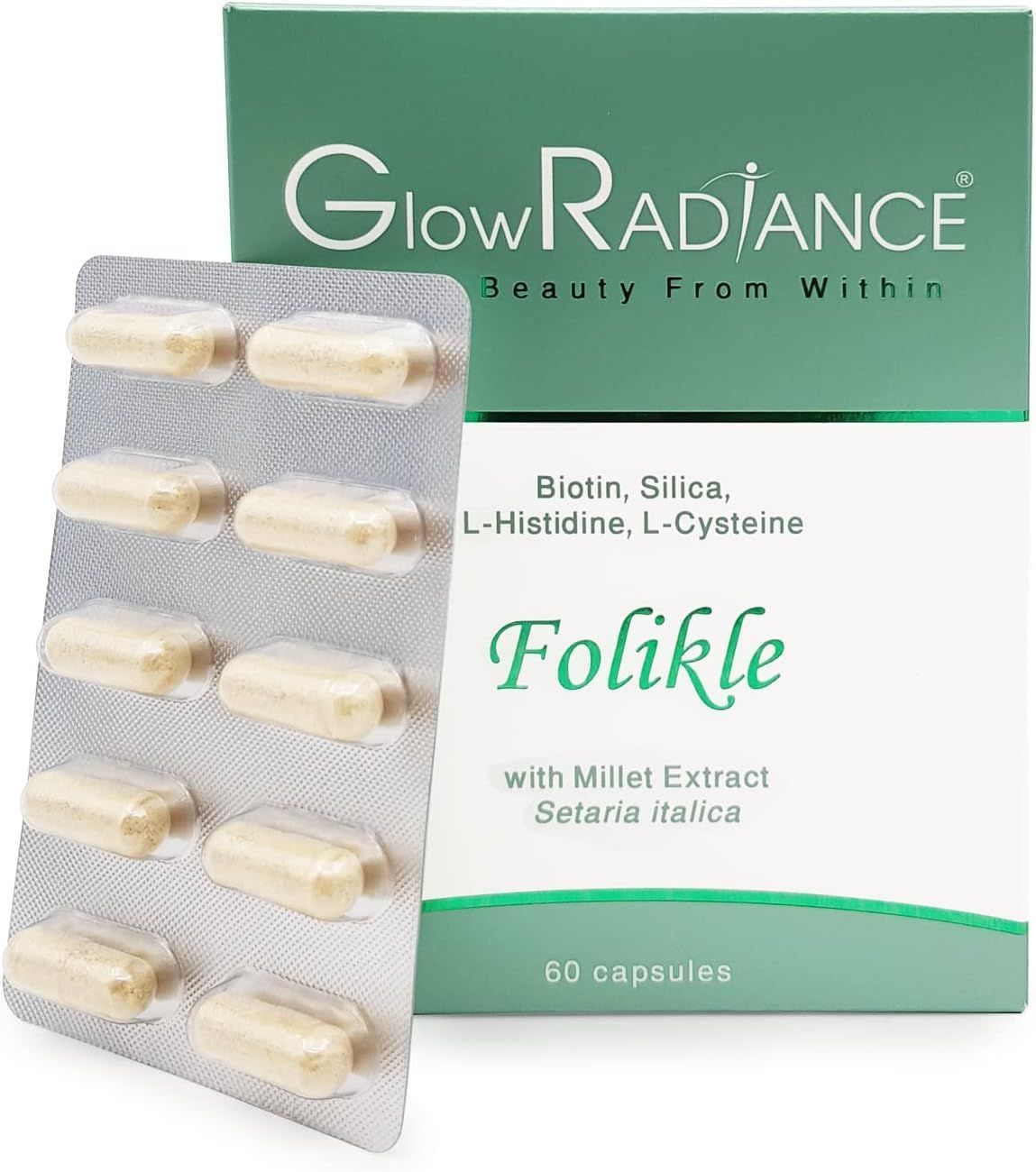 Glow Radiance Folikle Capsules 60 Pieces - Makkah Pharmacy
