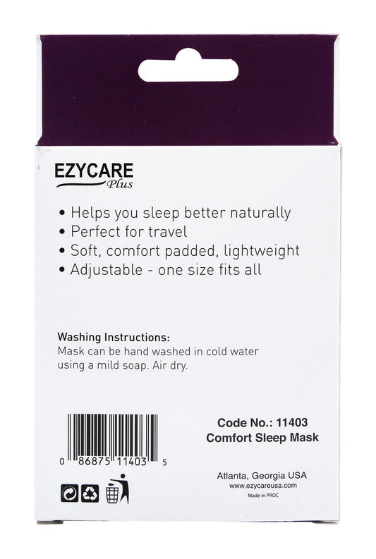 Ezycare Plus Travel Comfort Sleep Mask, 1 Piece - Makkah Pharmacy