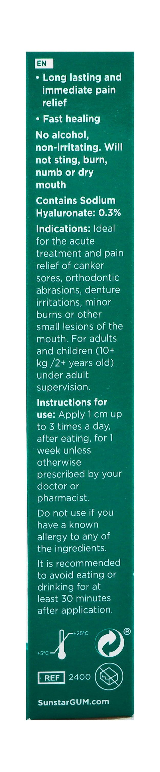 GUM Afta Clear Pain Relieving Oral Gel, 10ml - Makkah Pharmacy