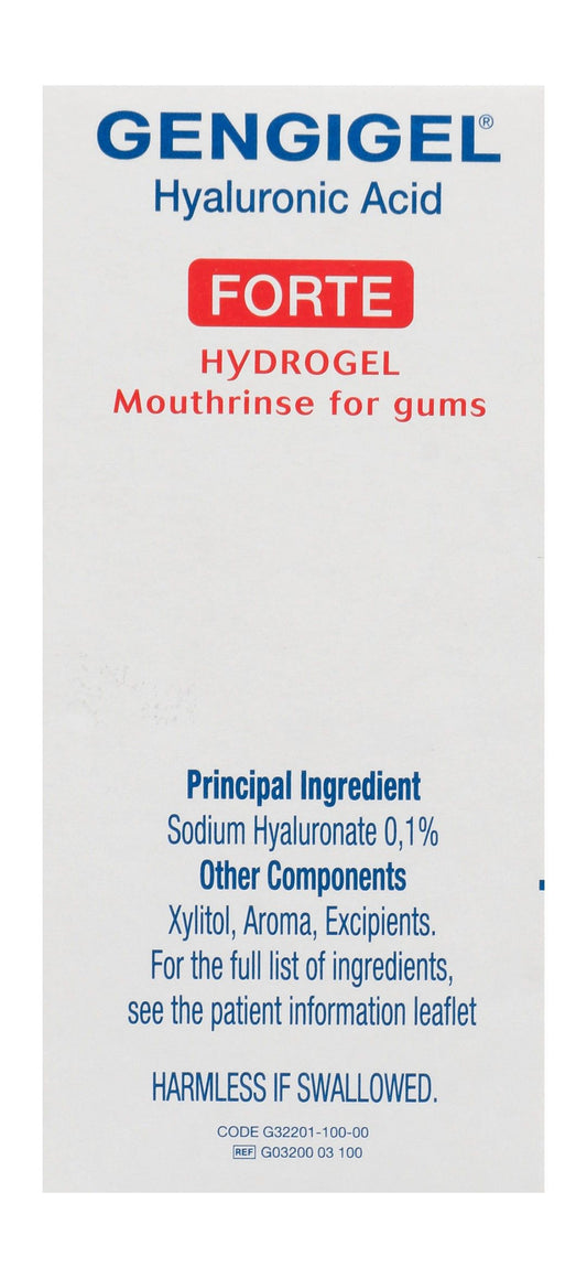 Gengigel Forte Hydrogel Mouthrinse with Hyaluronic Acid for Gums, 100ml - Makkah Pharmacy