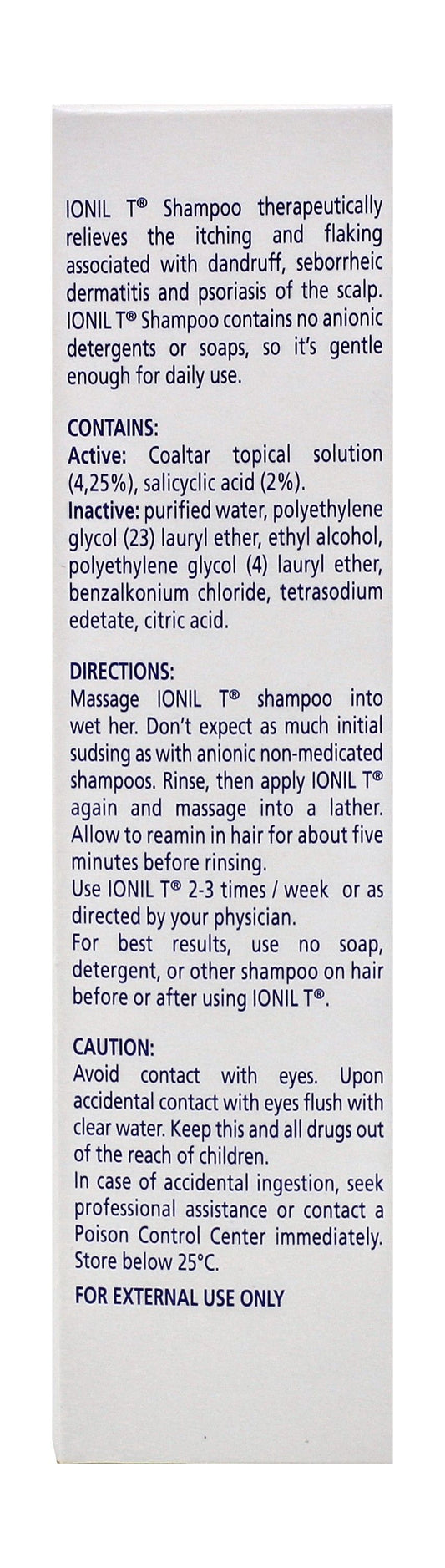 Ionil T Therapeutic Shampoo with Coal Tar & Salicyclic Acid, 200ml - Makkah Pharmacy