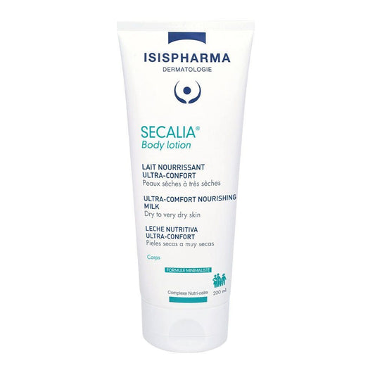 Isispharma Secalia Unscented 24H Moisturizing, Restoring & Nourishing Body Milk Lotion for Dry Skin, 200ml - Makkah Pharmacy