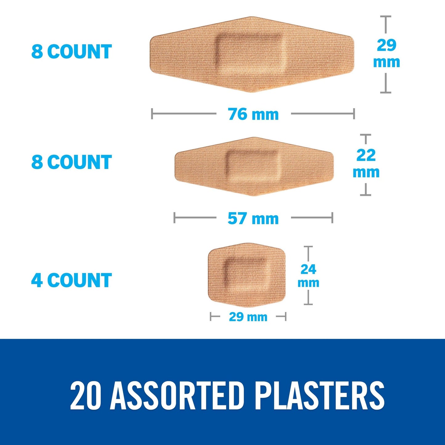 Nexcare Duo Assorted Bandages, 20 Pieces - Makkah Pharmacy