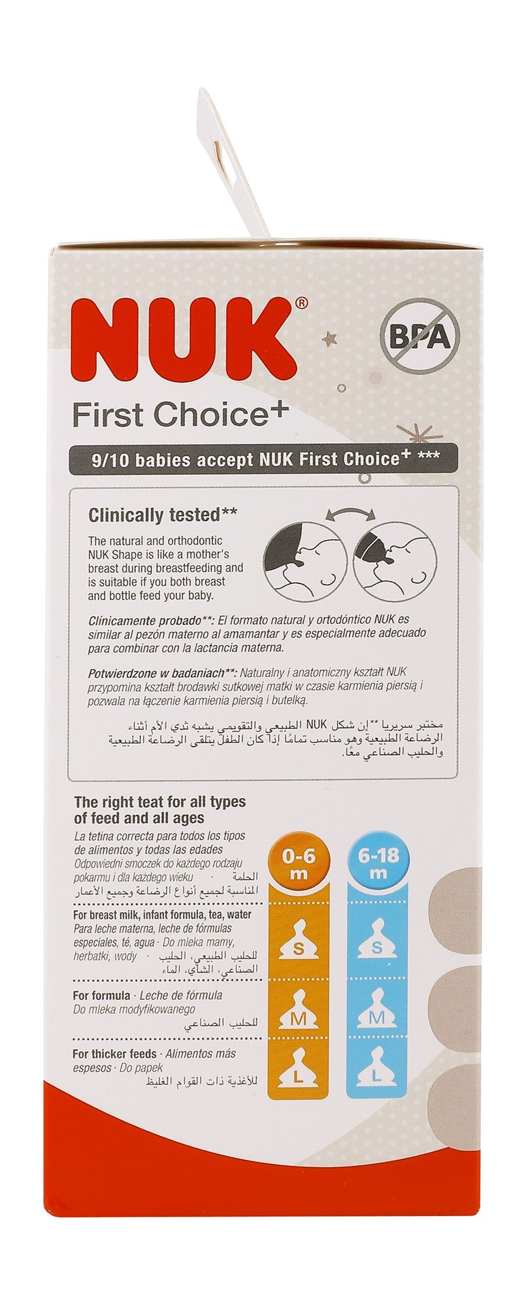Nuk Plastic Baby Bottle with Silicone Teat - Pink 150ml - Makkah Pharmacy
