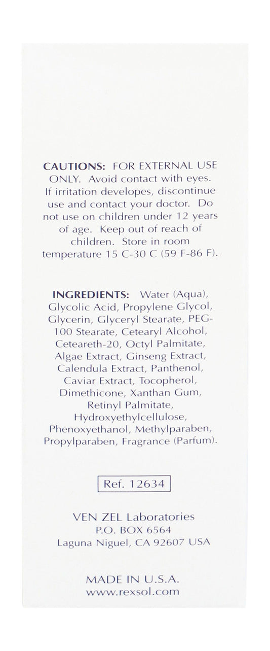 Rexsol USA 20 AHA Anti-Wrinkle Facial Cream for all Skin Types, 120ml - Makkah Pharmacy