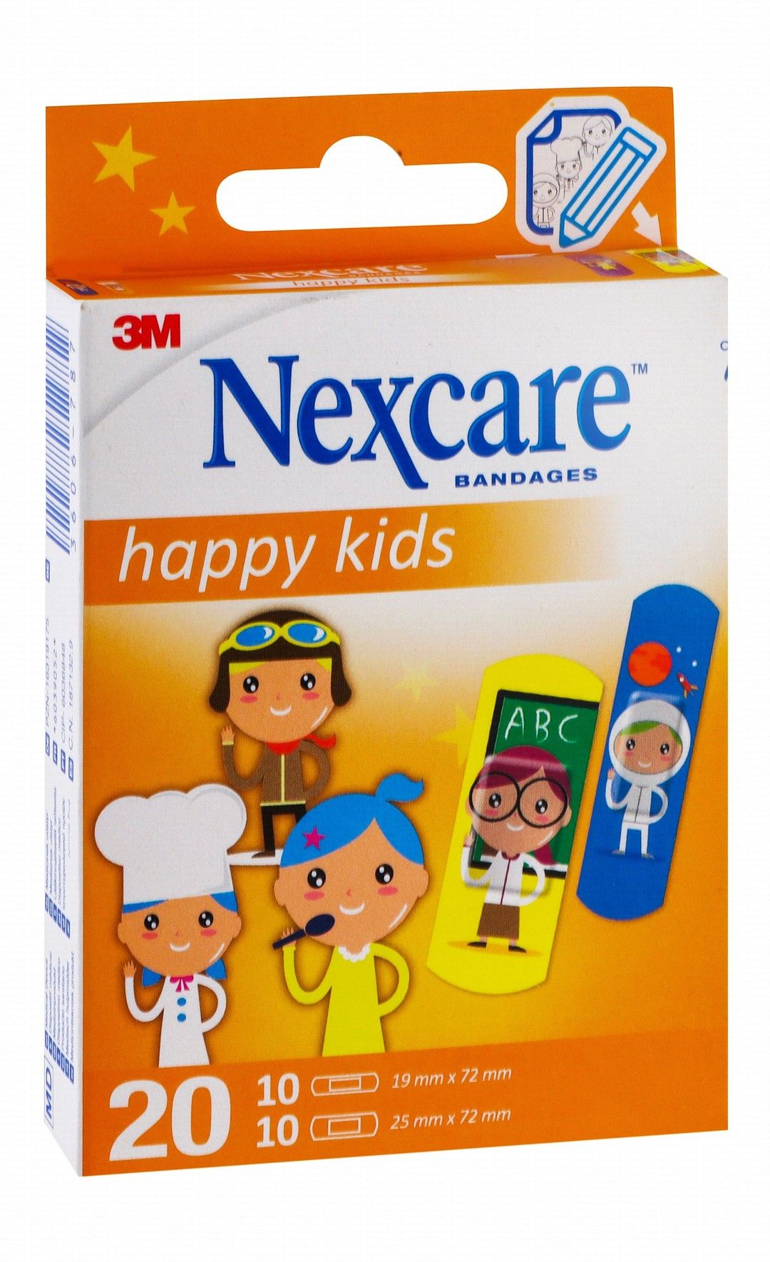 Nexcare Happy Kids Assorted Bandages, 20 Pieces - Makkah Pharmacy
