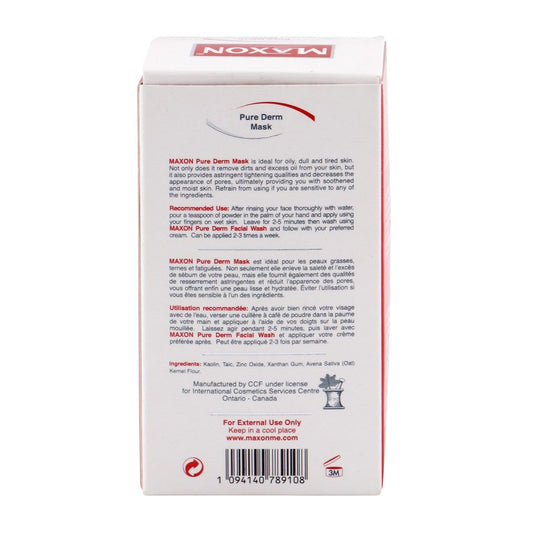 Maxon Pure Derm Face Mask Powder, 15g - Makkah Pharmacy