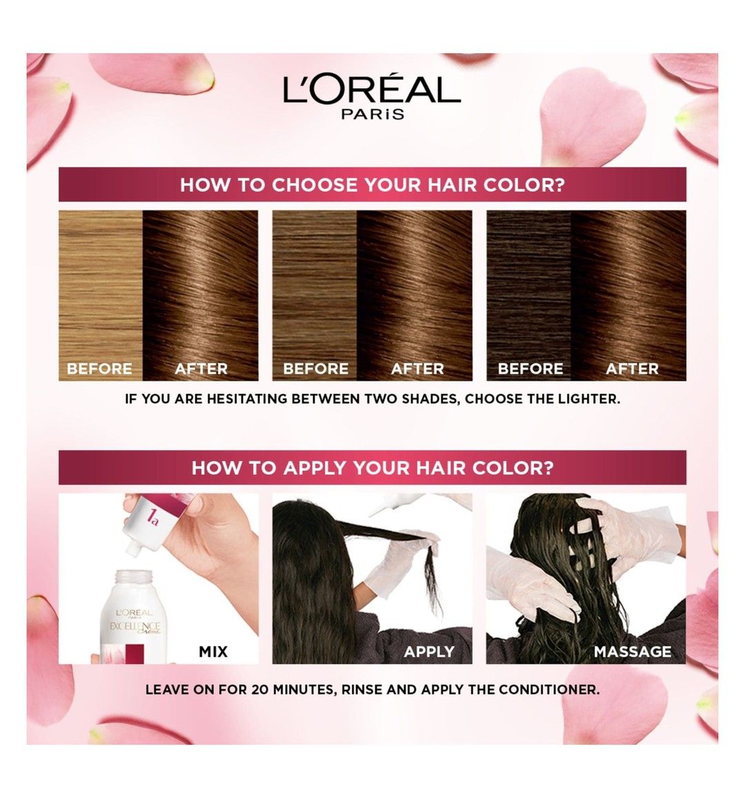 L'Oreal Excellence Triple Care Hair Color Cream Light Golden Brown 5.3, 1 Pack - Makkah Pharmacy