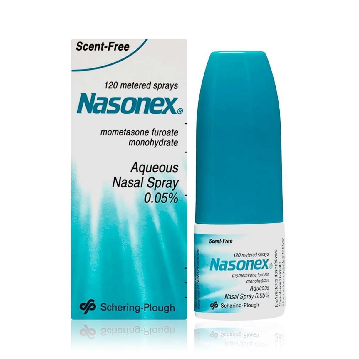 Nasonex Aqueous Nasal Spray Scent Free 120 Metered Sprays
